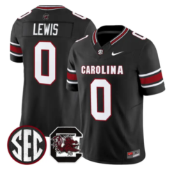 Iveon Lewis Jersey #0 South Carolina Gamecocks 2026 Stitched by My Store NCAA Football Jerseys