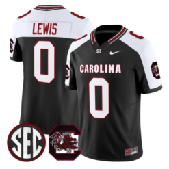Iveon Lewis Jersey #0 South Carolina Gamecocks 2026 Stitched by My Store NCAA Football Jerseys