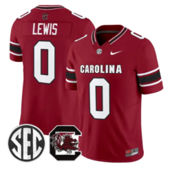 Iveon Lewis Jersey #0 South Carolina Gamecocks 2026 Stitched by My Store NCAA Football Jerseys