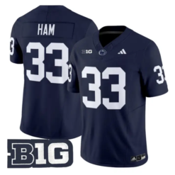 Jack Ham Jersey #33 Penn State Nittany 2026 Limited Stitched by My Store NCAA Football Jerseys