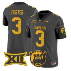 Jadon Porter Jersey #3 Baylor Bears 2026 Vapor Limited Stitched by My Store NCAA Football Jerseys