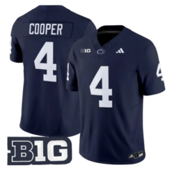 Jeremiah Cooper Jersey #4 Penn State Nittany 2026 Limited Stitched by My Store NCAA Football Jerseys