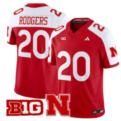 Johnny Rodgers Jersey #20 Nebraska Cornhuskers 2026 Vapor Stitched by My Store NCAA Football Jerseys