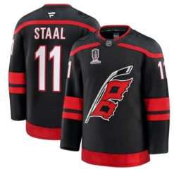 Jordan Staal Jersey #11 Carolina Hurricanes 2026 Stanley Cup Champions Black by Hockey David