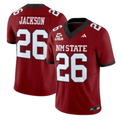 Josiah Jackson Jersey #26 New Mexico State 2026 Vapor Limited Stitched by My Store NCAA Football Jerseys