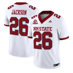 Josiah Jackson Jersey #26 New Mexico State 2026 Vapor Limited Stitched by My Store NCAA Football Jerseys