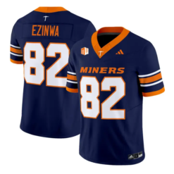 Judah Ezinwa Jersey #82 UTEP Miners 2016 Vapor Limited Stitched by My Store NCAA Football Jerseys