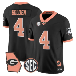 KJ Bolden Jersey #4 Georgia Bulldogs 2026 The Big Peach Stitched by My Store NCAA Football Jerseys