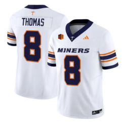 Kam Thomas Jersey #8 UTEP Miners 2016 Vapor Limited Stitched by My Store NCAA Football Jerseys