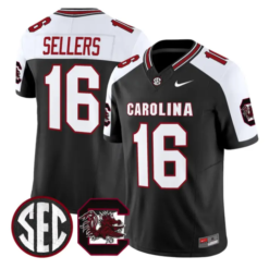 LaNorris Sellers Jersey #16 South Carolina Gamecocks 2026 Stitched by My Store NCAA Football Jerseys