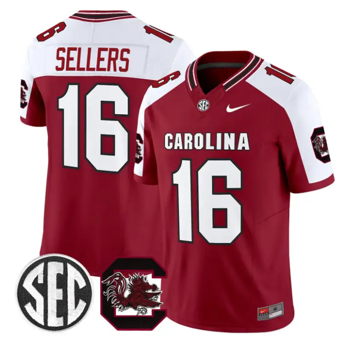 LaNorris Sellers Jersey #16 South Carolina Gamecocks 2026 Stitched by My Store NCAA Football Jerseys