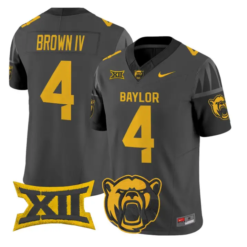 Louis Brown IV Jersey #4 Baylor Bears 2026 Vapor Limited Stitched by My Store NCAA Football Jerseys