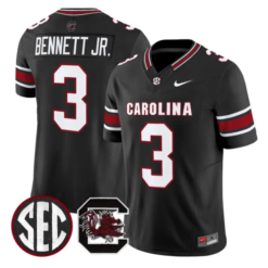 Mazeo Bennett Jr Jersey #3 South Carolina Gamecocks 2026 Limited Stitched by My Store NCAA Football Jerseys