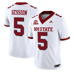 Nick Session Jersey #5 New Mexico State 2026 Vapor Limited Stitched by My Store NCAA Football Jerseys