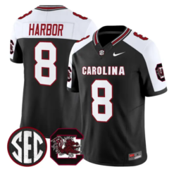 Nyck Harbor Jersey #8 South Carolina Gamecocks 2026 Limited Stitched by My Store NCAA Football Jerseys