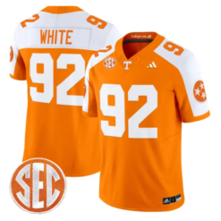 Reggie White Jersey #92 Tennessee Vols 2026 Vapor Limited Stitched by My Store NCAA Football Jerseys