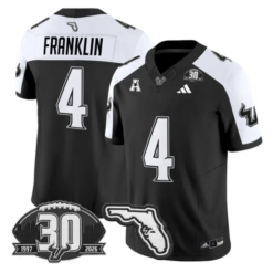 Sam Franklin Jersey #4 South Florida Bulls 30th Patch Limited Stitched by My Store NCAA Football Jerseys