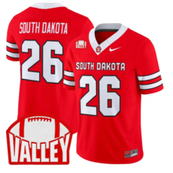 South Dakota Jersey #26 South Dakota 2026 Vapor Limited Stitched by My Store NCAA Football Jerseys