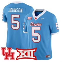 Stephon Johnson Jersey #5 Houston Cougars 2026 Vapor Limited Stitched Black Alter by My Store NCAA Football Jerseys