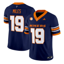 Sterling Miles Jersey #19 UTEP Miners 2016 Vapor Limited Stitched by My Store NCAA Football Jerseys