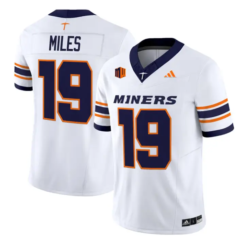 Sterling Miles Jersey #19 UTEP Miners 2016 Vapor Limited Stitched by My Store NCAA Football Jerseys