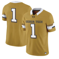 Team Jersey #1 Georgia Tech Yellow Jackets 2026 Vapor Limited Stitched by My Store NCAA Football Jerseys