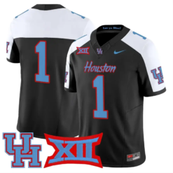 Team Jersey #1 Houston Cougars 2026 Vapor Limited Stitched by My Store NCAA Football Jerseys