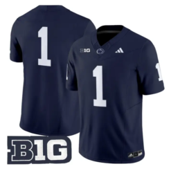 Team Jersey #1 Penn State Nittany 2026 Limited Stitched by My Store NCAA Football Jerseys