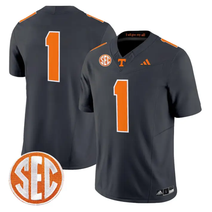 Team Jersey #1 Tennessee Vols 2026 Vapor Limited Stitched by My Store NCAA Football Jerseys