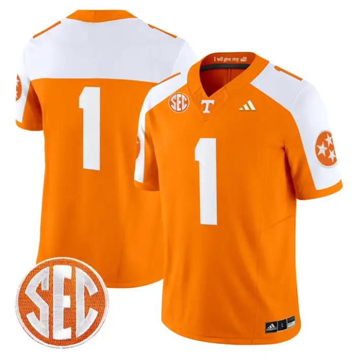 Team Jersey #1 Tennessee Vols 2026 Vapor Limited Stitched by My Store NCAA Football Jerseys