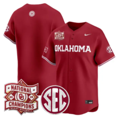 Team Jersey Blank Oklahoma 2026 National Champions Patch Stitched by My Store