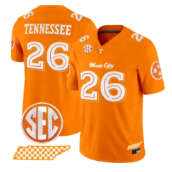 Tennessee Jersey #26 Tennessee Vols Music City Edition Limited Stitched by My Store NCAA Football Jerseys