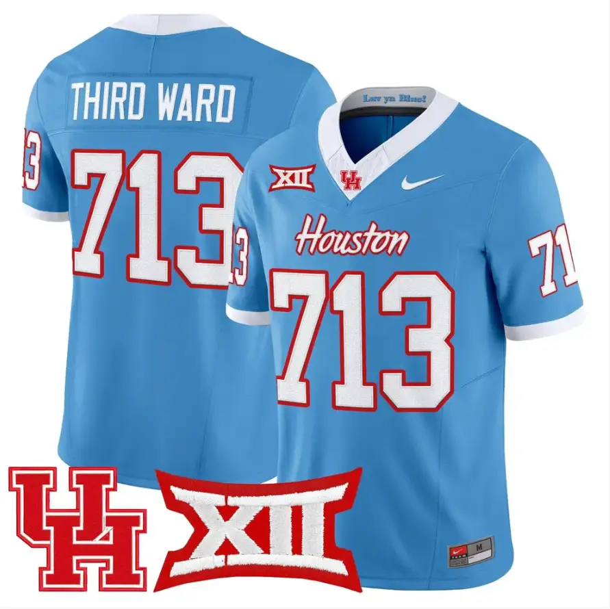 Third Ward Jersey #713 Houston Cougars 2026 Vapor Limited Stitched by My Store NCAA Football Jerseys