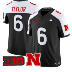 Trae Taylor Jersey #6 Nebraska Cornhuskers 2026 Vapor Limited Stitched by My Store NCAA Football Jerseys