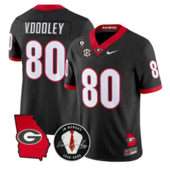 Vince Dooley Jersey #80 Georgia Bulldogs 2026 Vince Dooley Stitched by My Store NCAA Football Jerseys