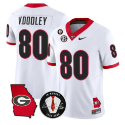 Vince Dooley Jersey #80 Georgia Bulldogs 2026 Vince Dooley Stitched by My Store NCAA Football Jerseys