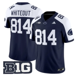 WHITEOUT Jersey #814 Penn State Nittany 2026 Limited Stitched by My Store NCAA Football Jerseys