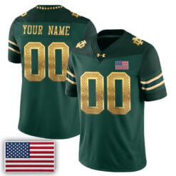 Notre Dame Fighting Irish 2026 Shamrock Series Football Vapor Custom Jersey - Stitched by Notre Dame Fighting Irish