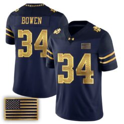 Notre Dame Fighting Irish 2026 Shamrock Series Football Vapor Jersey - Stitched by Notre Dame Fighting Irish