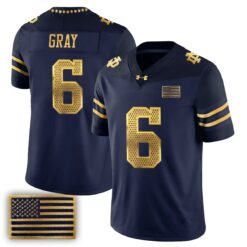 Notre Dame Fighting Irish 2026 Shamrock Series Football Vapor Jersey - Stitched by Notre Dame Fighting Irish