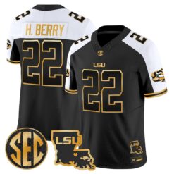 LSU 2026 Louisiana Patch Gold Vapor Limited Jersey - Stitched by Digigearus