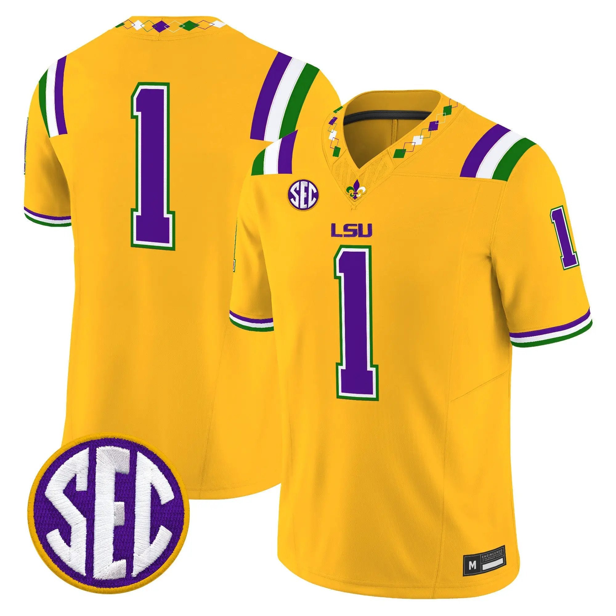 LSU 2026 "Mardi Gras Edition'' Vapor Limited Jersey - Stitched by LSU Tigers