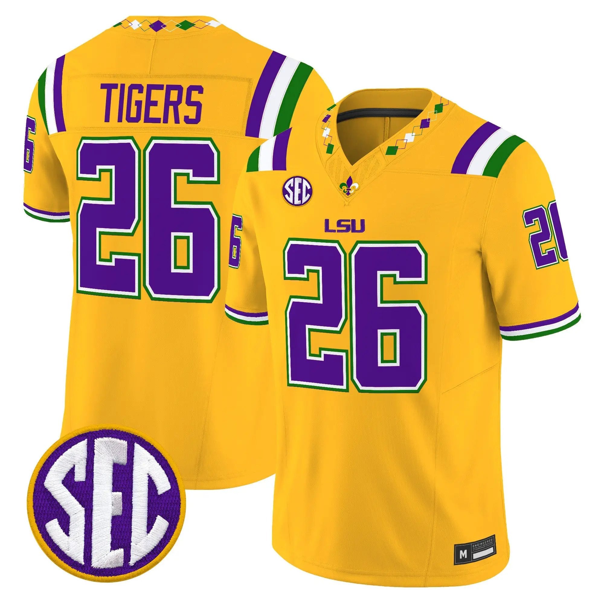 LSU 2026 "Mardi Gras Edition'' Vapor Limited Jersey - Stitched by LSU Tigers