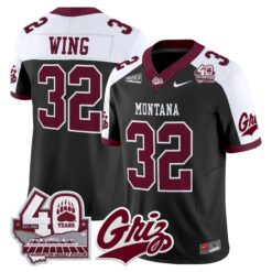 Montana Grizzlies 2026 Vapor Limited Jersey - 40th Anniversary Patch - Stitched by Digigearus