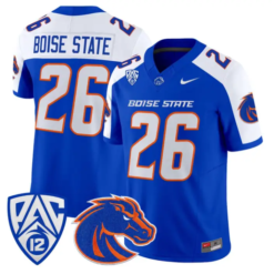 Boise State Jersey #26 Boise State Broncos 2026 Vapor Limited Stitched by My Store NCAA Football Jerseys