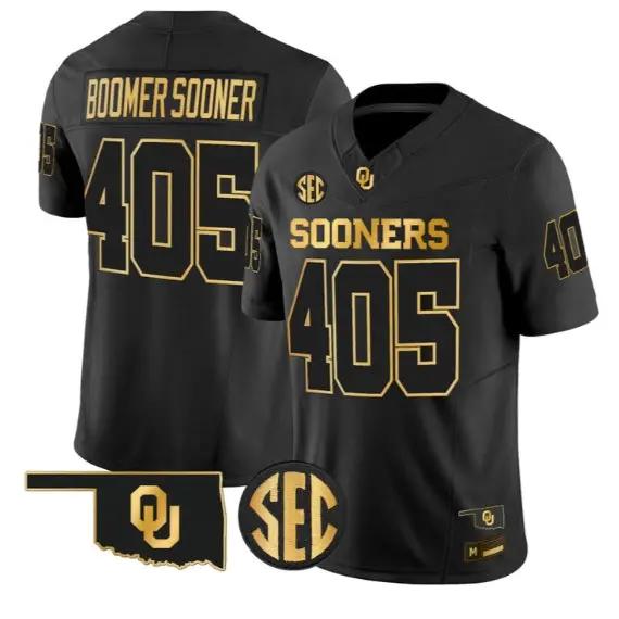 Boomer Sooner #405 Oklahoma Sooners Jersey 2026 Limited Stitched by My Store NCAA Football Jerseys