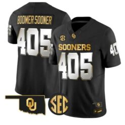 Boomer Sooner #405 Oklahoma Sooners Jersey 2026 Limited Stitched by My Store NCAA Football Jerseys