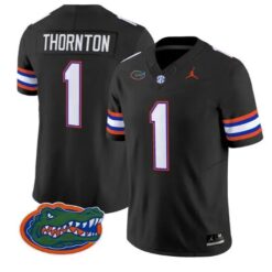 Bryce Thornton #1 Florida Gators Jersey 2026 Vapor Limited Stitched by My Store NCAA Football Jerseys