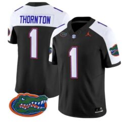 Bryce Thornton #1 Florida Gators Jersey 2026 Vapor Limited Stitched by My Store NCAA Football Jerseys