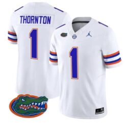 Bryce Thornton #1 Florida Gators Jersey 2026 Vapor Limited Stitched by My Store NCAA Football Jerseys